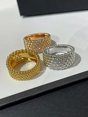 VCA Perlee Diamonds Ring 5 Rows 18k Diamond - 3