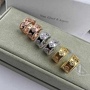 VCA Perlee Clovers Hoop Earrings 18k Yellow Gold Diamond - 3