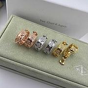 VCA Perlee Clovers Hoop Earrings 18k Diamond - 2