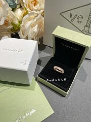 VCA Perlee Diamonds Ring 1 Row 18k Rose Gold Diamond - 1