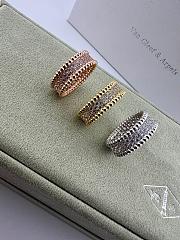 VCA Perlee Diamonds Ring 3 Rows 18k  - 5