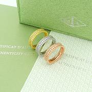 VCA Perlee Diamonds Ring 1 Row 18k Yellow Gold Diamond - 3