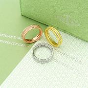 VCA Perlee Diamonds Ring 1 Row 18k Yellow Gold Diamond - 2