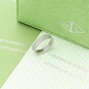 VCA Perlee Diamonds Ring 1 Row 18k Yellow Gold Diamond - 4