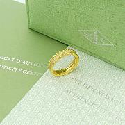 VCA Perlee Diamonds Ring 1 Row 18k Yellow Gold Diamond - 1