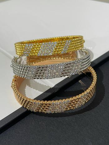 VCA Perlee Diamonds Bracelet 5 Rows Extra Large Model 18K