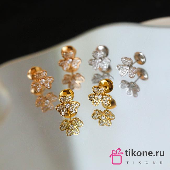 VCA Frivole Earrings Mini Model 18k Diamond VCARP3W100 - 1