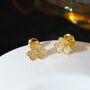 VCA Frivole Earrings Mini Model 18k Diamond VCARP3W100 - 2