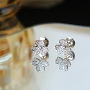 VCA Frivole Earrings Mini Model 18k Diamond VCARP3W100 - 4