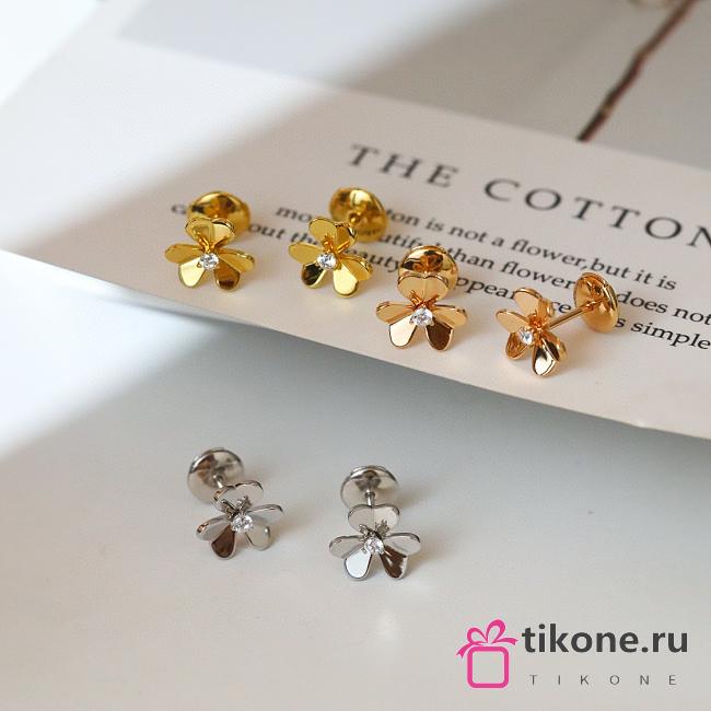 VCA Frivole Earrings Mini Model 18k Diamond VCARPJMN00 - 1