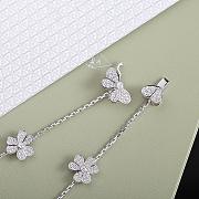 VCA Frivole Necklace 9 Flowers 18k White Gold Diamond VCARN25400 - 3