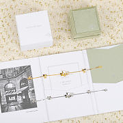 VCA Frivole Bracelet 5 Flowers 18k White Gold Diamond VCARP3W400 - 3