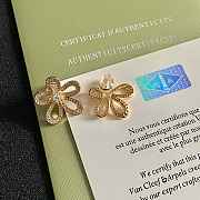 VCA Flowerlace Earrings 18k White Gold/ Yellow Gold Diamond VCARP05100 - 6