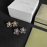 VCA Flowerlace Earrings 18k White Gold/ Yellow Gold Diamond VCARP05100 - 5