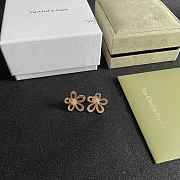 VCA Flowerlace Earrings 18k White Gold/ Yellow Gold Diamond VCARP05100 - 3