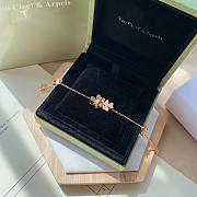 VCA Frivole Bracelet 5 Flowers 18k Yellow Gold Diamond VCARP3W400 - 6