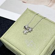 VCA Frivole Pendant 3 Flowers Mini Model 18k Yellow Gold Diamond VCARP2DU00 - 5