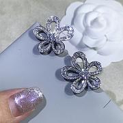 VCA Flowerlace Earrings 18k White Gold Diamond VCARP05100 - 2