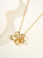 VCA Flowerlace Pendant 18k Yellow Gold Diamond VCARPME200 - 1