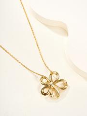VCA Flowerlace Pendant 18k Yellow Gold Diamond VCARPME200 - 6