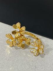 VCA Frivole Between The Finger Ring18k Yellow Gold Diamond VCARP3W500 - 2