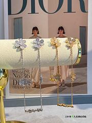 VCA Frivole Necklace 9 Flowers 18k Yellow Gold Diamond VCARN25400 - 5