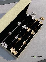 VCA Frivole Necklace 9 Flowers 18k Yellow Gold Diamond VCARN25400 - 3
