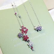 VCA Folie Des Pres Pendant 18K White Gold Diamond Sapphire VCARP05L00 - 6