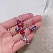 VCA Folie Des Pres Pendant 18K White Gold Diamond Sapphire VCARP05L00 - 2