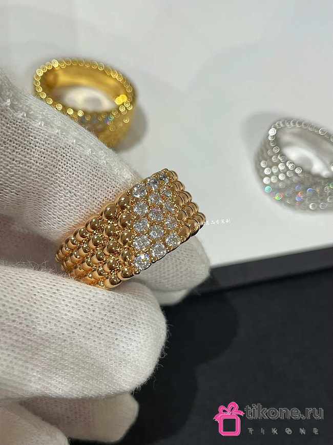 VCA Perlee Diamonds Ring 5 Rows 18k Diamond - 1