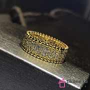 VCA Perlee Diamonds Ring 3 Rows 18k  - 1