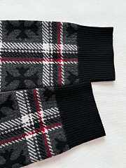 Chrome Hearts Mama Tried Plaid Cardigan Black/ Red - 5