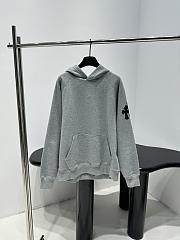 Chrome Hearts Paper Jam Cross Hoodie Gray - 1