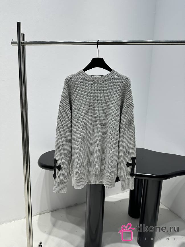 Chrome Hearts Cashmere Sweater Gray - 1