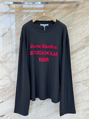 Acne Studios Logo T-Shirt Year of the Horse Black