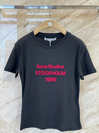Acne Studios Logo T-shirt Black