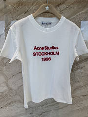 Acne Studios Logo T-shirt White - 6