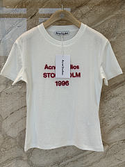 Acne Studios Logo T-shirt White - 3