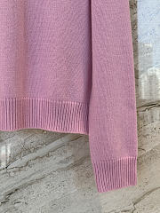 Gucci Wool Cashmere Sweatshirt With Embroidery In Pink  - 6