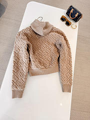 LV Monogram Toweling Zip-Up Hoodie Camel 1AIVSH  - 2