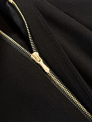 LV Tailored Wide-Leg Wool Pants Black 1AJFOR - 5