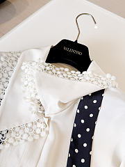 Valentino Garavani Crepe De Chine Shirt in Natural - 2