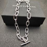 David Yurman Dy Madison Toggle Chain Necklace 18K Sterling Silver 8.5mm #N18366 SS - 4