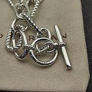 David Yurman Dy Madison Toggle Chain Necklace 18K Sterling Silver 8.5mm #N18366 SS - 6