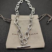 David Yurman Dy Madison Toggle Chain Necklace 18K Sterling Silver 8.5mm #N18366 SS - 1