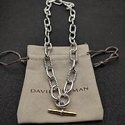 David Yuman Dy Madison Toggle Chain Necklace 18K Sterling Silver with 18K Yellow Gold 8.5mm #N18366 S8 - 1