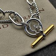 David Yuman Dy Madison Toggle Chain Necklace 18K Sterling Silver with 18K Yellow Gold 8.5mm #N18366 S8 - 6