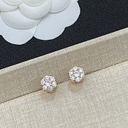 VCA Fleurette Earrings 18K White/ Rose Gold Diamond  - 6