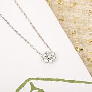 VCA Fleurette Pendant 18K White/ Rose Gold Diamond  - 3