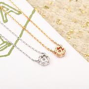 VCA Fleurette Pendant 18K White/ Rose Gold Diamond  - 4